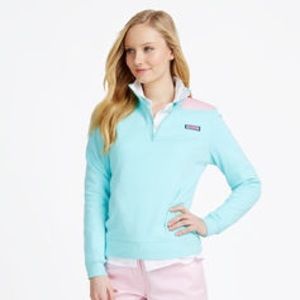 shep shirt embroidered with Osterville, MA coor.